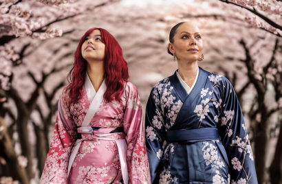 Breast Cancer Now Gallery of Hope Nina AI Cherry Blossom in Japan.jpg