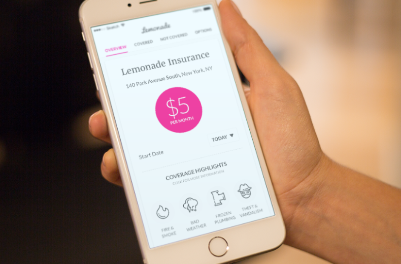 Lemonade insurance app
