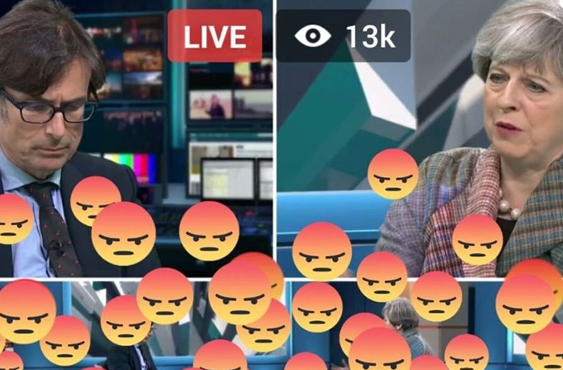 Theresa May's Facebook live interview with Robert Peston