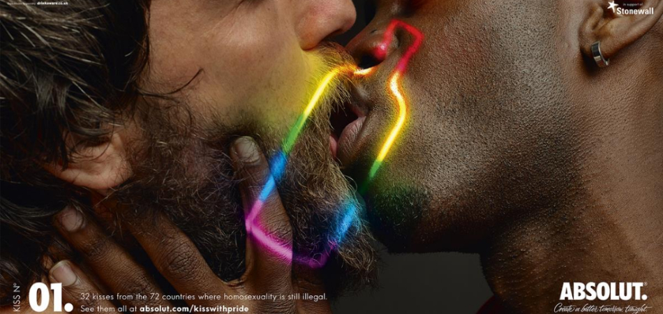 Absolut 'Kiss with Pride' by BBH London